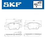PASTIGLIE FRENO ANT. PUNTO 199 - 500 1.3 MJ - LP1722 - 2370502 - FDB1466 