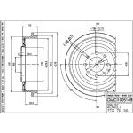 TAMBURO FRENO KANGOO - MEGANE  98> 05> TF625 -  7700710511 