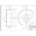 TAMBURO  FRENO DOBLO' 10> 51864509 - TF247