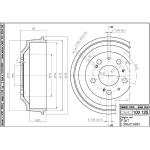 TAMBURO FRENO DUCATO 18 - TF236 -1306211080