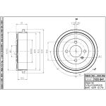 TAMBURO FRENO  POLO >01 -  TF752 - 6X0609617A - 1S0609617