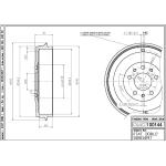 TAMBURO FRENO DOBLO' 10>   TF255 -  52015297 - 568002