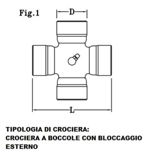 CROCIERA CARDANICA 28.50X70.90