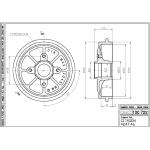 TAMBURO FRENO C2 / C3 / PEUG. 206 - 424746