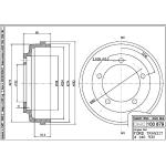 TAMBURO  FRENO TRANSIT 00> Ø 254 X57.5 - 4146930 
