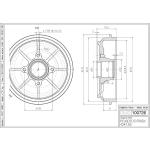 TAMBURO FRENO POST.  207 -  C3 II - 4247.50