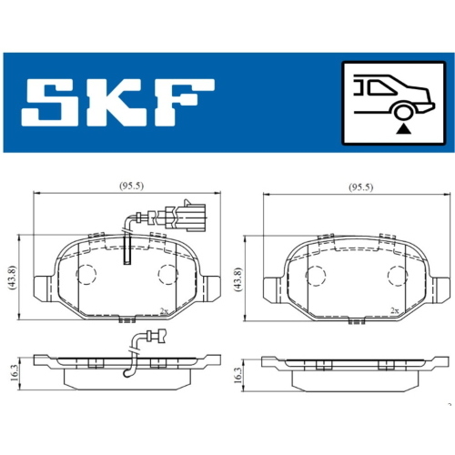 PASTIGLIE FRENO POST. MITO 1,3MJ  -  LP2300 - 2351705 - FDB4692