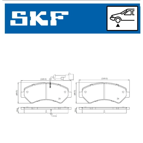 PASTIGLIE  FRENO ANT. DUCATO 10/15 11> - LP2492 - 2446703 -  FVR1926 