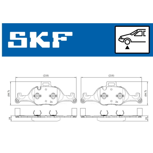PASTIGLIE  FRENO ANT. BMW 5 16> - LP3299 - 2590001 -  FDB5114 