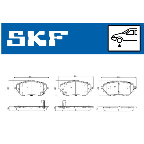 PASTIGLIE  FRENO ANT. TOYOTA C-HR  - LP3378 - 2278201 - FDB5146