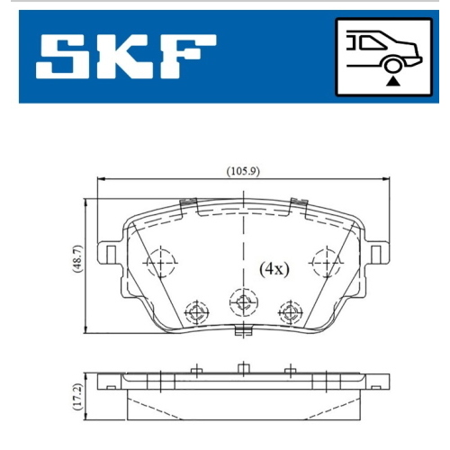 PASTIGLIE  FRENO POST. CLASSE A W177 DAL 2018> - LP3438 - 2298601 - FDB5183