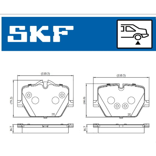 PASTIGLIE FRENO POST. BMW 3 18> LP3604 - 2147401 - FDB5339