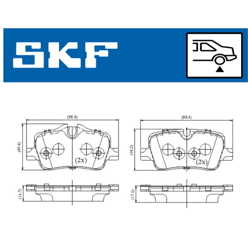 PASTIGLIE FRENO POST. BMW 3 18> LP3606 - 2142101 - FDB5278
