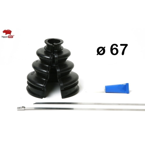 CUFFIA FACILE HIPPO RED DIAM. 67