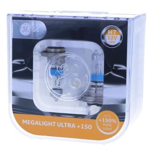 KIT DUE LAMPADE 12V 55W H7 MEGALIGHT + 150% - 12972RVS2 - 64210NL