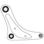 NETTO BRACCIO SOSP. CON SNODO ANT. SX JUKE 10>  545011KA0B