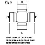 CROCIERA CARDANICA  WALTERSHEID  - 27.00X74.60 - 21.00.143