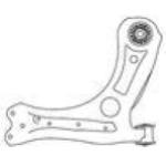 BRACCIO ANT. DX SENZA SNODO VW MAGGIOLINO 11> - 561407152A
