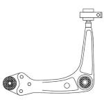 BRACCIO ANT. DX CON SNODO PEUGEOT 308 10>18 - 3521V1