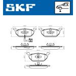 PASTIGLIE FRENO ANT. GOLF IV -  LP1514 - 2313101 - FDB1398