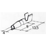 TERMINALE LAMELLARE OTTONE MASCHIO [ 4 X 13.5 ] - L1013