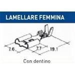 TERMINALE LAMELLARE OTTONE FEMMINA CON DENTINO [ 7.6 X 19.1 ] - L1005