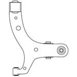 BRACCIO ANT. INF. SX VW AMAROK 10> 2H0407151A