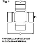 CROCIERA CARDANICA  B. &  P.  - 20.00X50.00 - 41220