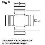 CROCIERA CARDANICA  TOYOTA HILUX - 04371-35090 - 28.60X79.00
